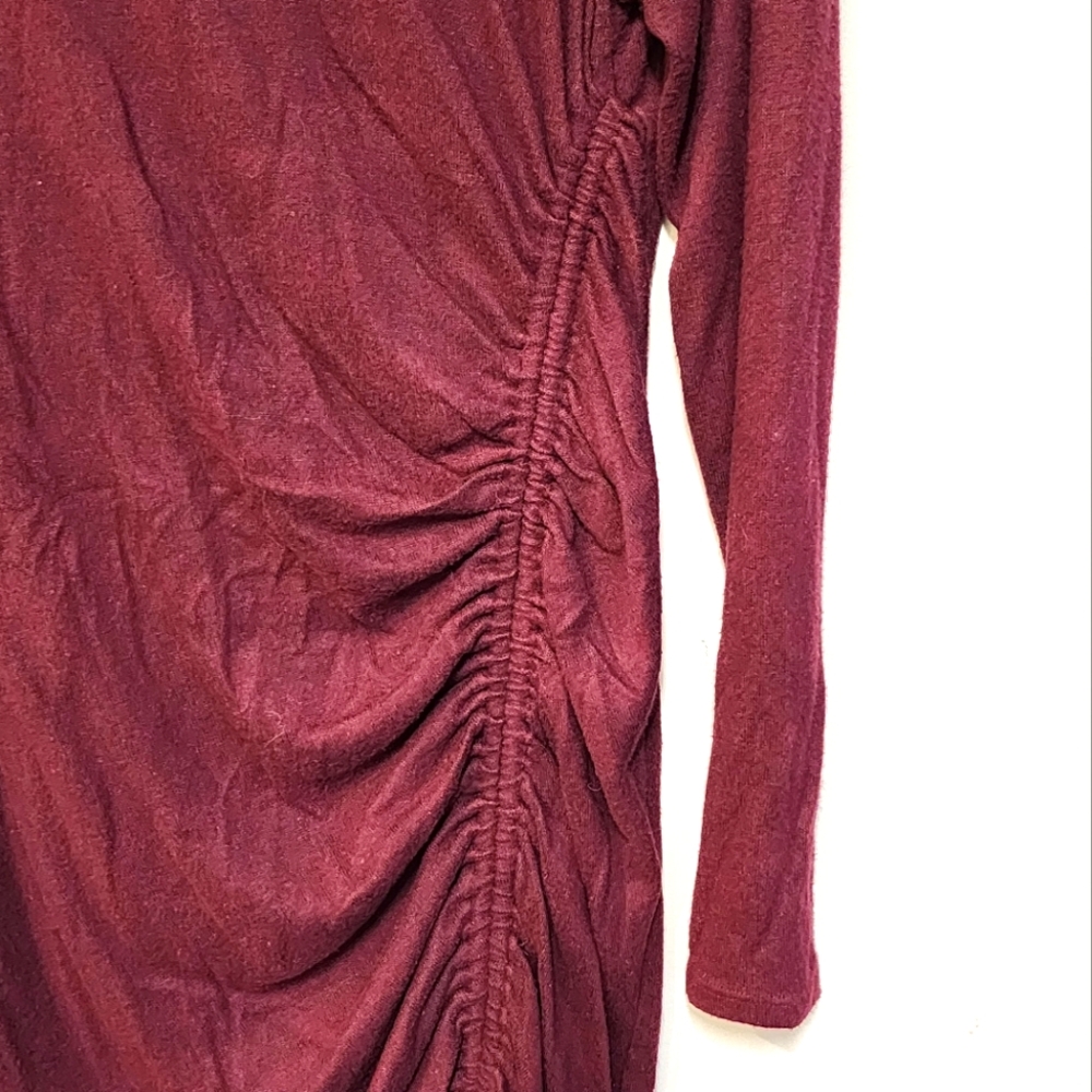 Nine West Sweater Mini Dress|Wine Size M|Long Sleeve Sexy Dress| Cocktail Dress